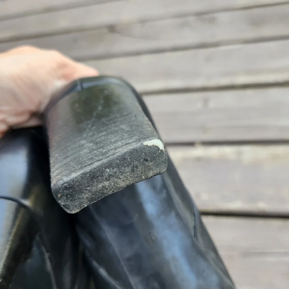 Vintage 90s Bandolino Urbane Ankle Boots Black Leather Square Toe Block Heel 9.5